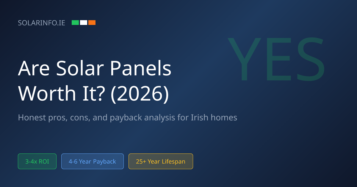 Are Solar Panels Worth It in Ireland? 5-7 Year Payback (2026)