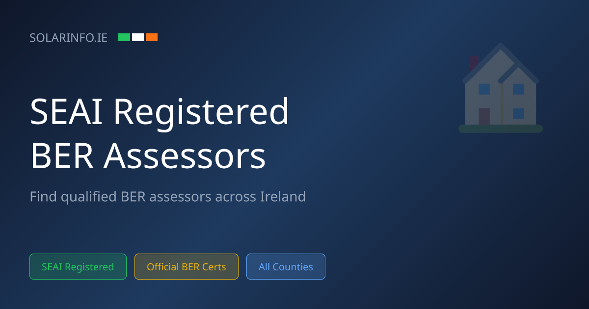 SEAI Registered BER Assessors Ireland | Solar Info
