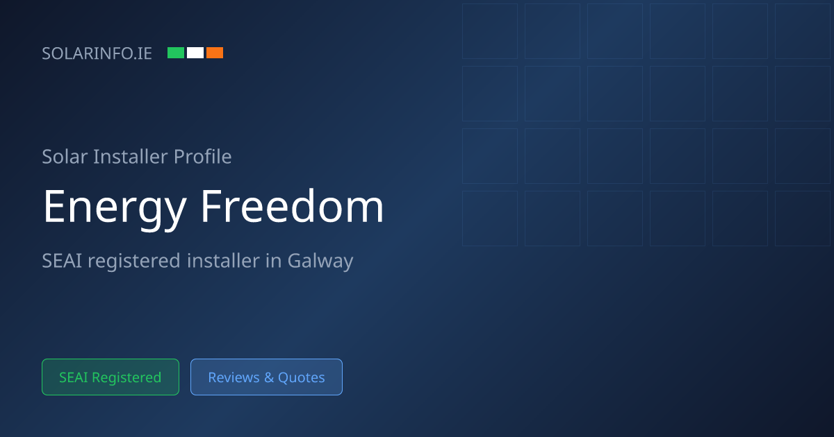 Solar Installer Galway: Energy Freedom Systems 4.7★ (21 Reviews ...