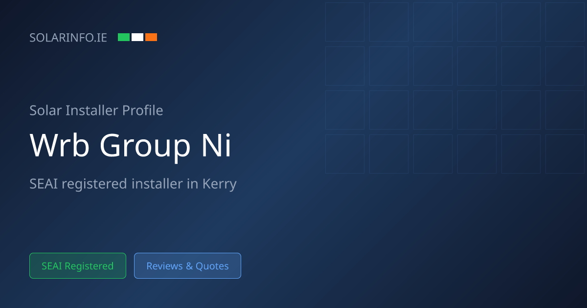 Solar Installer Kerry: WRB Energy LTD | Solar Info