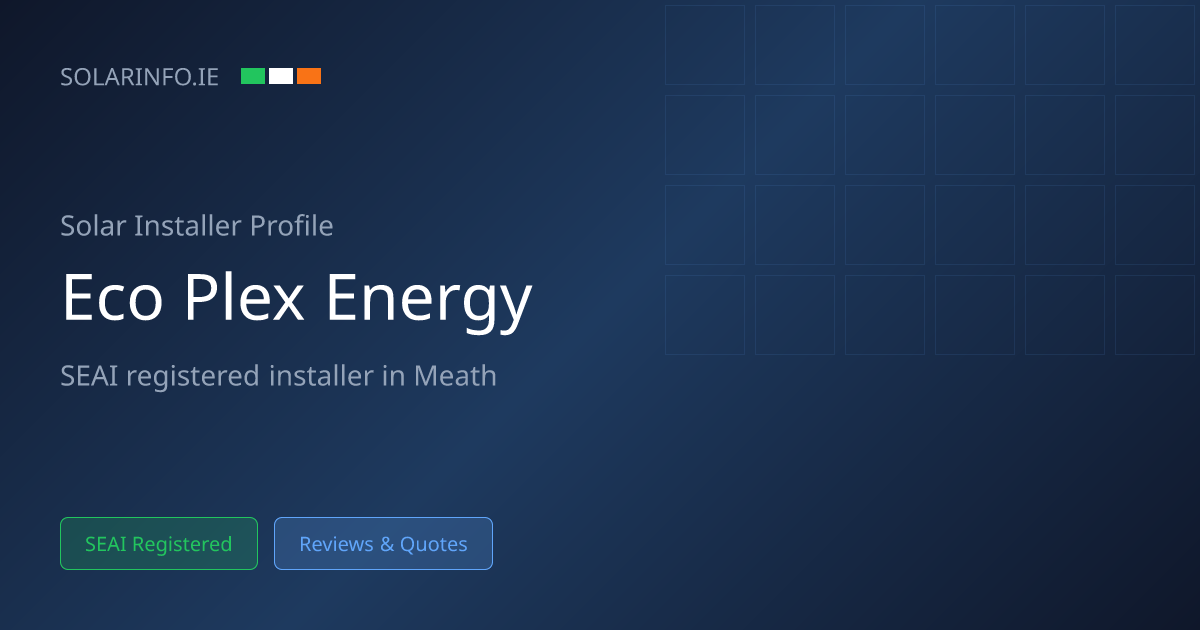 Solar Installer Meath: Ecoplex Energy Solution LTD 4★ (352 Reviews ...