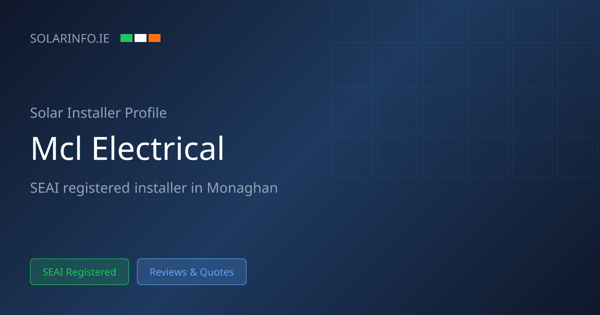 Solar Installer Monaghan: McLaughlin Electrical Ltd | Solar Info